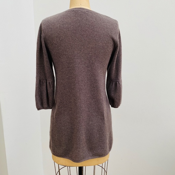 VINCE 3/4 Sleeve Cashmere Sweater Empire Waist M - Picture 3 of 7